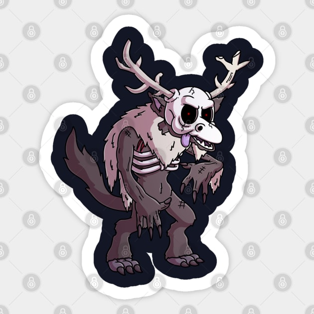 Wendigo Sticker by TheMaskedTooner